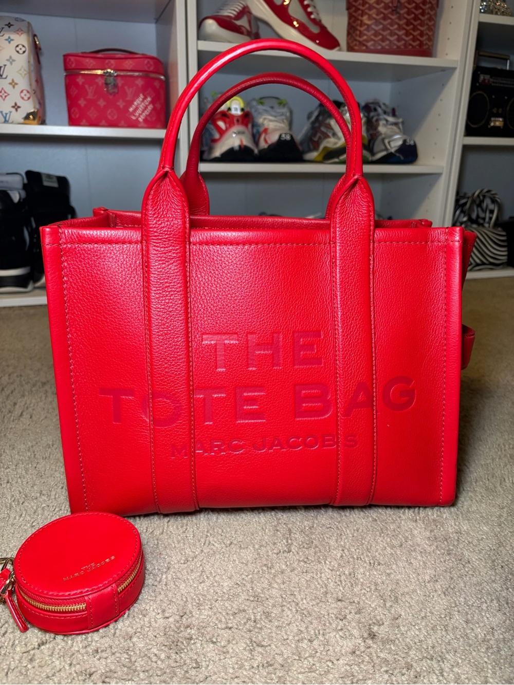 Marc Jacobs Leather Medium Tote Bag